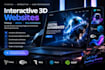 do interactive 3d website 3d rive animation webgl scrolling landing page threejs