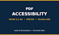 make your PDF accessible, wcag and section 508 remediation