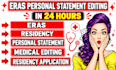 edit your eras residency personal statement in 24 hours