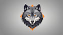 do modern wolf head logo design 1 day