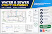 draft water and sewer utility plans and profiles in autocad