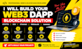 web3 dapp  blockchain developer crypto dex staking presales and gaming