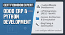 do expert odoo erp development, consultant