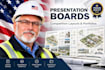 design architectural presentation board layouts and sheets
