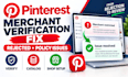 fix pinterest merchant verification policy violation restore troubleshoot issues