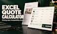 build an excel quote calculator with product compatibility checks