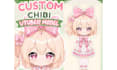 design cute chibi vtuber model art live2d rigging and twitch chibi emotes