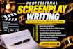 write your screenplay, movie script film script or TV pilot
