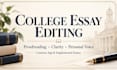 professionally proofread and edit your college essay