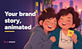 make 2d cartoon video animation for your brand story