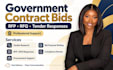 write government contract bid rfp rfq and tender proposals