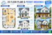 create 2d floor plans, architectural, structural and mep