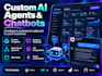 develop custom ai agents, chatbots and llm solutions