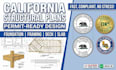 draw california structural plans, foundation, framing plans, deck, slab design
