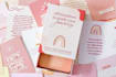 design christian affirmation card or scripture flashcards and prayer journal