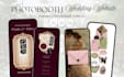 photobooth wedding website template canva with rsvp