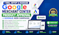 set up goggle merchant center and fix product feed errors
