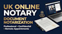 provide UK online notary and document notarization services