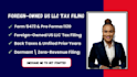 prepare form 5472 and 1120 for foreign owned us llc
