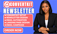 setup convertkit newsletter email sequence kit landing page email automation