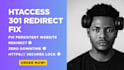 fix htaccess error, 301 redirect issue, SSL website security fix