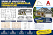 draw barndominium and post frame house plans with elevations and framing
