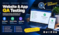 offer website QA user testing and app testing, website testing, QA