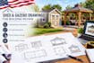design structural shed and gazebo permit drawings for building review