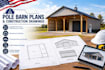 create pole barn plans and post frame construction drawings for permit
