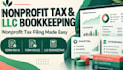 help with form 990 n 990 ez and llc bookkeeping