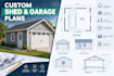design custom backyard shed garage accessory plan