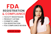 do fda registration, food facility registration, and US agent service
