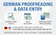 read and proofread your german text and enter data perfectly