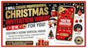 create attractive merry christmas invitation video