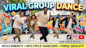 perform a high energy group dance choreography for your music