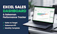 build an excel sales dashboard and salesman performance tracker