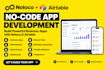 build noloco airtable flutter flow mvps business apps, workflows internal tools