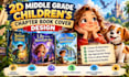create a 2d middle grade childrens chapter book cover design