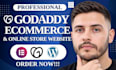 do godaddy website design, redesign godaddy online store with godaddy builder