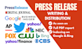 distribute music press release, PR distribution, book press release distribution
