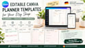 design editable canva planner templates for your etsy shop