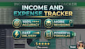 create a professional income and expense tracker in excel