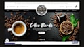 design coffee website, coffee bean store, matcha, beverages, coffee cafe website