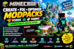 create, fix and optimize modpack minecraft, sever setup, paper, fabric to forge