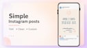 create a simple instagram post