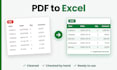 convert PDF to excel and clean your spreadsheet data