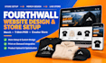fourth wall website design fourthwall store set up merch tshirt pod design