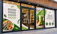 design shopfront window graphics, storefront panels and retail signs