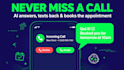 set up ai missed call text back with automatic appointment booking