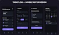 design a modern mobile app screen in figma